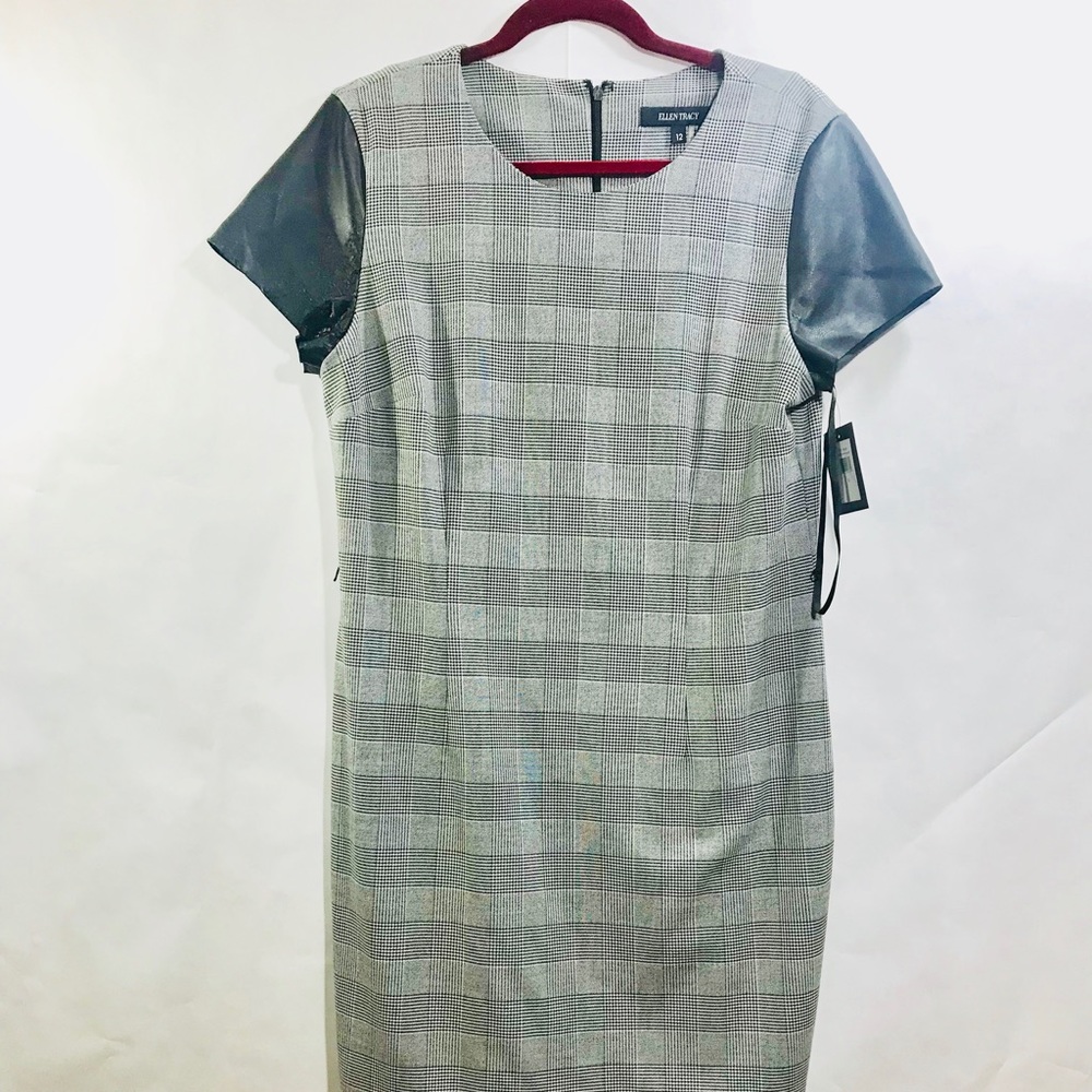 Ellen Tracy black and white stripe dress